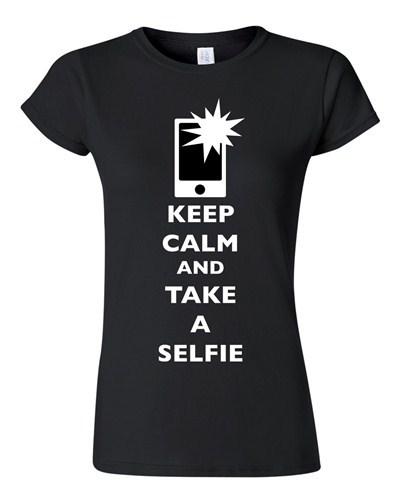 Детская футболка с надписью Keep Calm And Take A Selfie, вспышка, камера телефона, фото, смешная, DT, унисекс