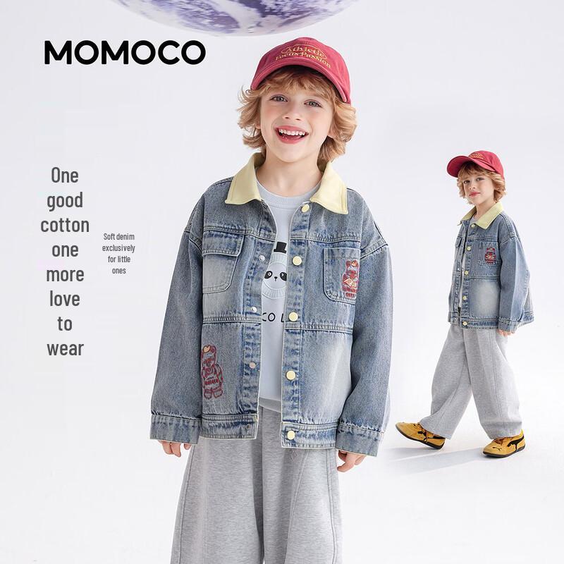 Модная джинсовая куртка для мальчиков Mamimaka