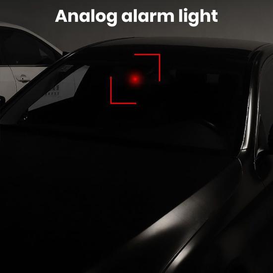 Yousheng Car Solar Anti-Theft Light Simulated Realistic Flashing Alarm Light Self-adhesive Car Warning Light Auto Accessories