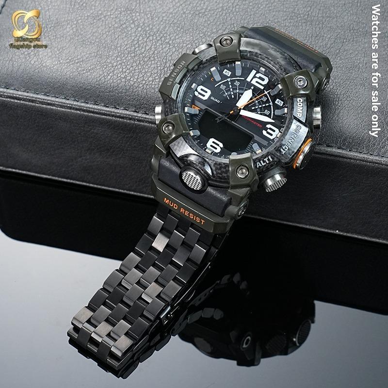 Для Casio третьего поколения Little Mud King 5594 GG-B100 серии модифицированный стальной ремешок из нержавеющей стали металлический ремешок для часов