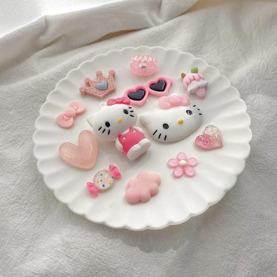 Набор из 12 деталей для украшения обуви Pink Kitty, популярный персонаж в Корее