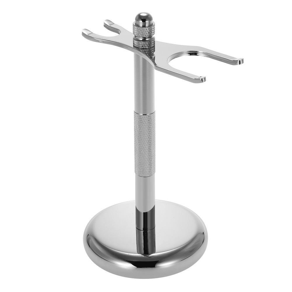 Silvery Shaving Brush Stand 15cm Razor Rack Quality Men Razor Holder