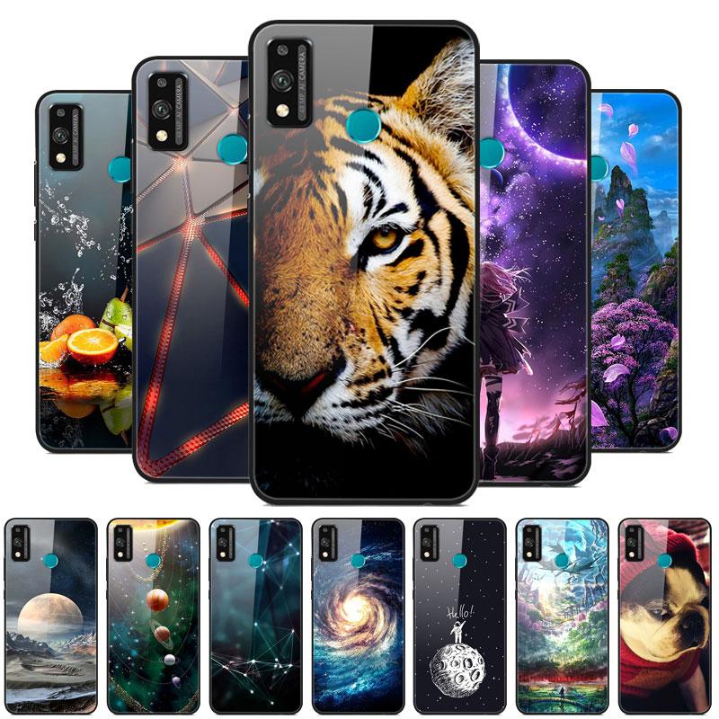 Tempered Glass Case For Huawei Honor 9X Lite Case Cover Bumper on Honor 9X Lite 2020 9XLite 9 X light Case Hard Back Cover