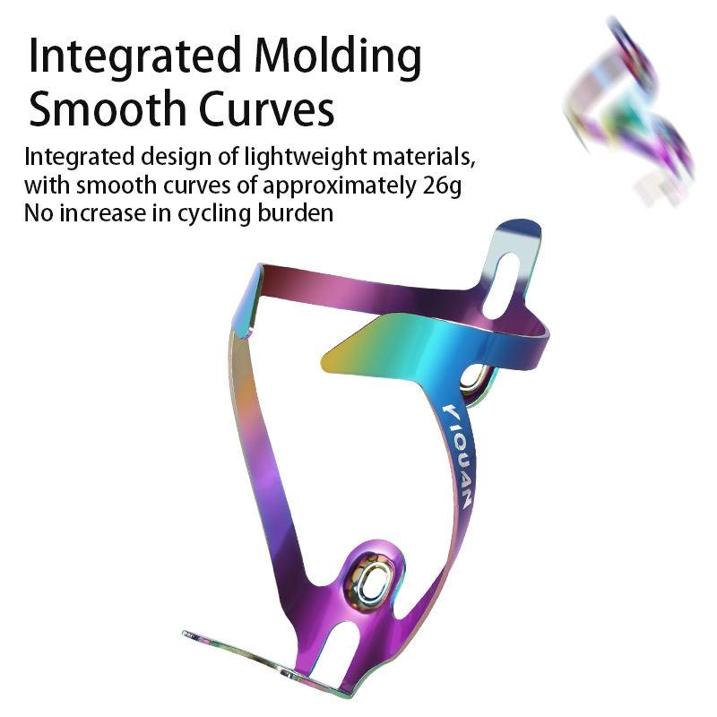 Горный велосипед Алюминиевый сплав Гальваническое покрытие Яркий Держатель для бутылки с водой Красочный Держатель для фляги для велосипеда