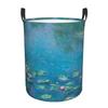 Water Lilies By Claude Monet Laundry Basket Foldable Large Clothes Storage Bin French Painter Art Baby Hamper
