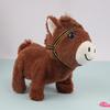 Simulation Plush Horse Toy with Sound Electric Walking Interactive Horse Plushie Toddlers Boys Girls Educational Stuffed Animal Toy