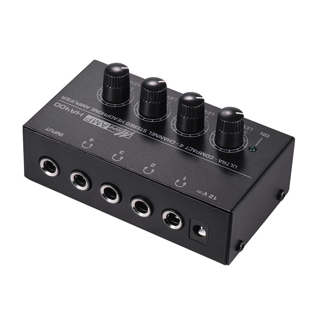 Metal Housing Headphone Amplifier 4 Channel 4 Channel Amplifier Audio Amplifier For Guitar