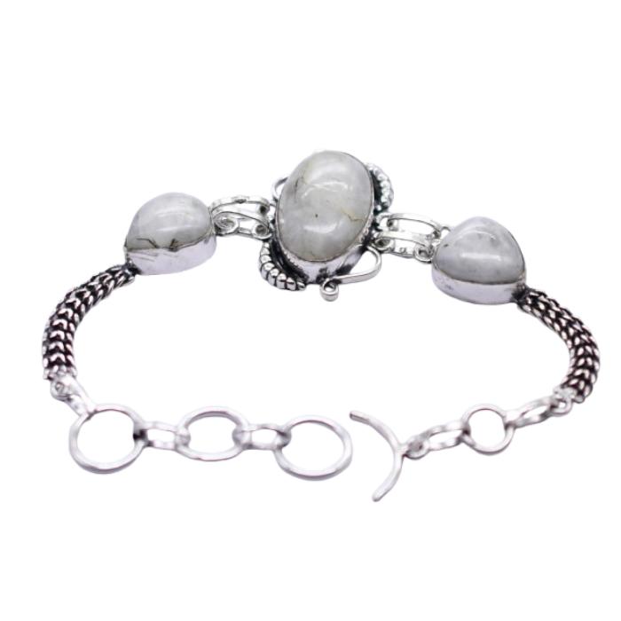 Moonstone Gemstone Handmade Bracelet Jewelry BR 192