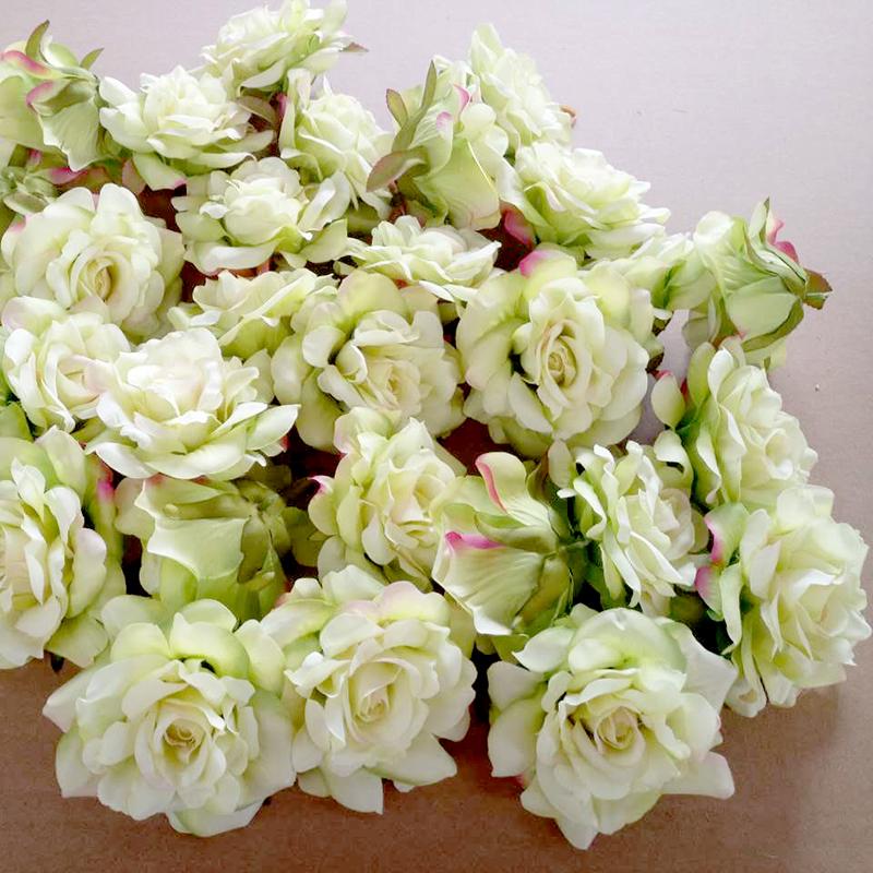 10 шт. искусственных цветов Real Touch, головка 10 см, венок своими руками, подарочная коробка, шелковые цветы для свадебных украшений, украшения стола для детского душа