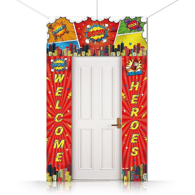 CUTHOLLOW 3 шт. Декор для вечеринки "Страна сладостей" Баннер-вывеска на крыльцо, Баннер на дверь с тематикой леденцов, пирожных, пончиков, Фотозона