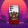 Russia Russian Flag Phone Case For Samsung S10,S21,FE,S21 ,S26,S25,S24,S23,Ultra,S9,S22,Plus Black Shockproof Silicone Sof