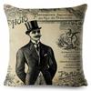 European Vintage Gothic Style Cushion Cover Flowers Print Throw Pillows Cases