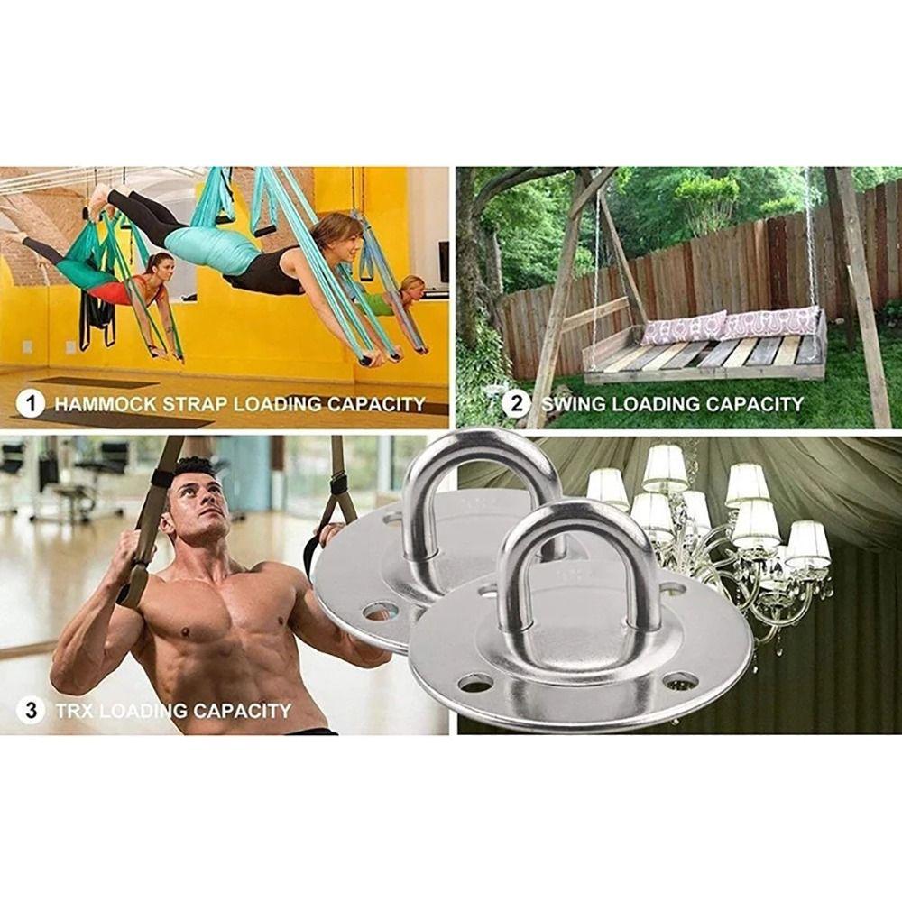 1Set Stainless Steel Swing Hooks Heavy Duty Ceiling Hook New Wall Mount Anchor Hooks