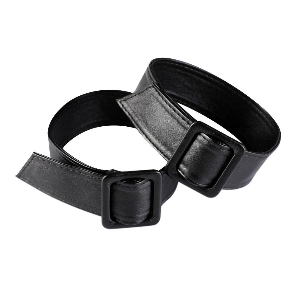 Faux Leather Cuff Bands Strap Replacement Adjustable Sleeve Garters Leather Cuff Bands  Women