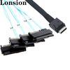 OCuLink PCIe SFF-8611 4i to SAS 4X 8482 High-Speed HDD Conversion Cable