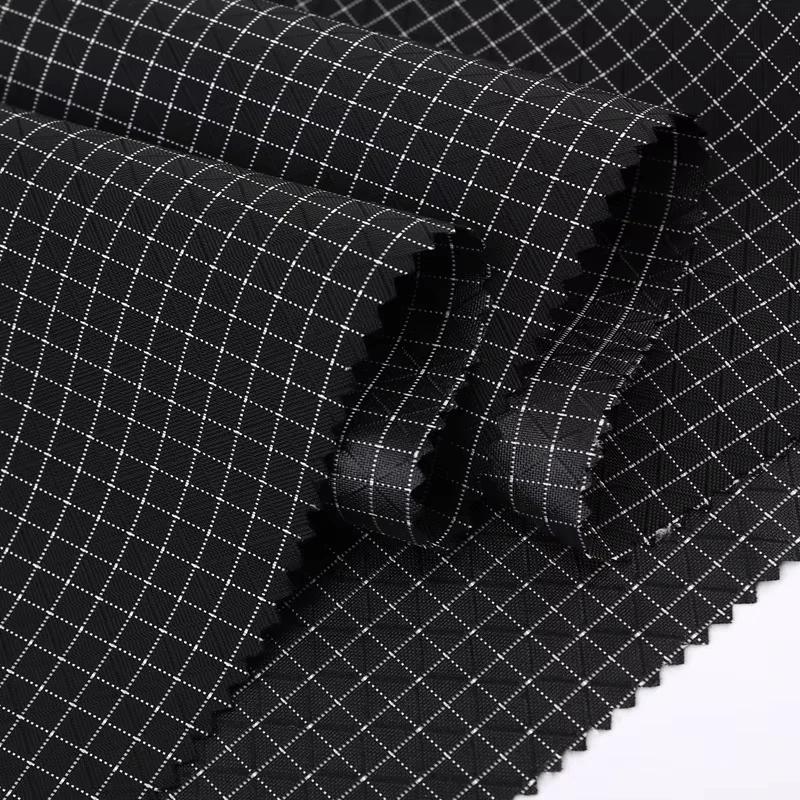 100x150cm 210d Grid Waterproof Fabric Wear-Resistant Nylon Ultra-Light Cloth for Outdoor Garment Wear resistance Material Suppli