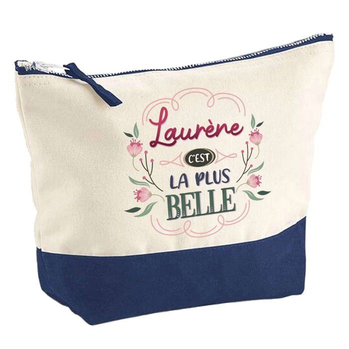 Trousse de maquillage - PLANETEE - Laurène la plus belle - Grand format - Coton - Impression HD