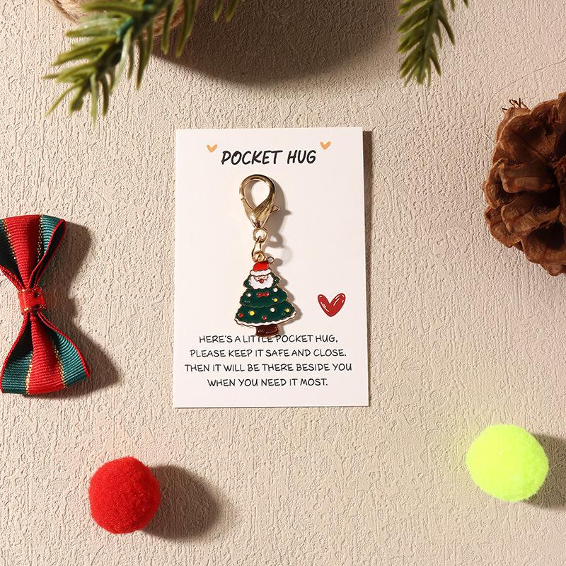 1 шт. Эмалированная декоративная клипса для рюкзака для ключей, для вечеринки, из сплава, подвески для сумки, рождественский брелок, подарки, кошелек для хранения, эстетика