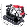 Portable Band Saw, with Removable Alloy Steel Base Cordless Band Saw, 5 Inch Cutting Capacity Hand held Band Saw,Variable Speed Portable Bandsaw,
