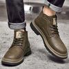 Новые мужские классические кожаные повседневные рабочие ботинки, модные британские удобные ботинки на мягкой подошве, мужские повседневные деловые ботинки для свиданий