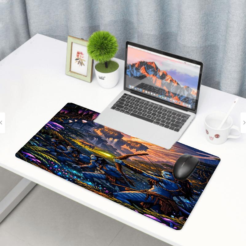 Avatar Print Mouse Pad, Anti‑Slip Desktop keyboard Mat, for PC Laptop Gaming Working Daily Use, Cool Festival Surprise Gift
