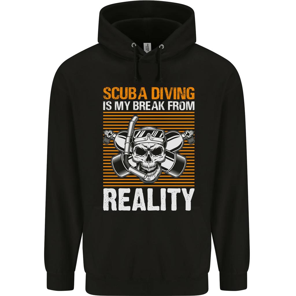Scuba Diving is My Break From Reality Funny Diver Hoodie