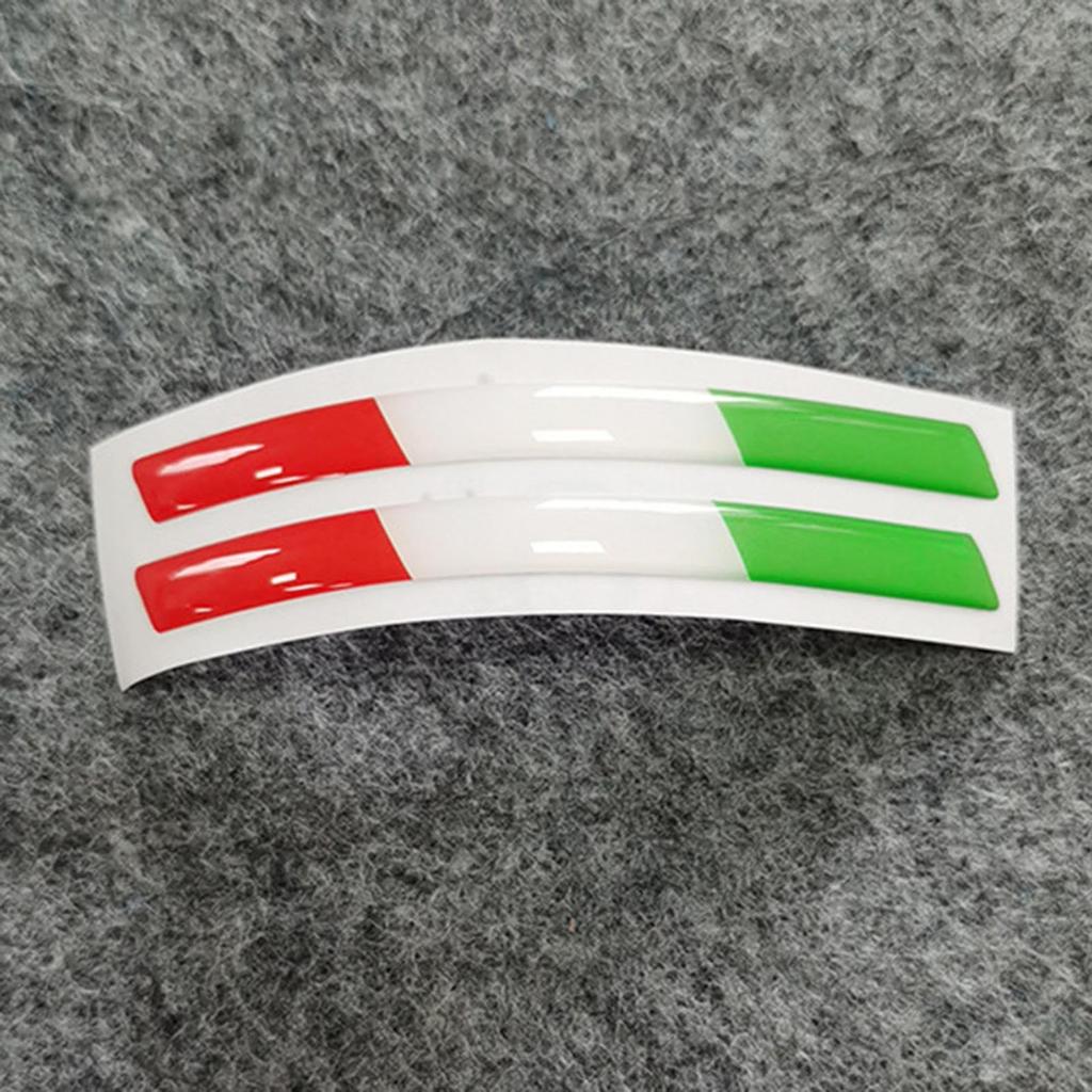 Italian Flag Sticker for Car, Truck Decor Sticker, 3D Car Bumper Decal, Car Window Adhesive Graphic Bike Truck