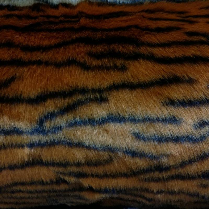 100x180cm Thickened Fur Length Leopard Print Tiger Print Plush Fabric Performance Costume Faux Fur DIY sewing Clothing Fabric