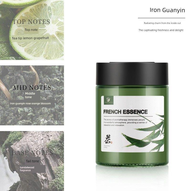 Car Interior Fragrance Solid Balm 2025 New Model Tieguanyin All-Season Zen Tea, Agarwood, Gardenia, White Tea