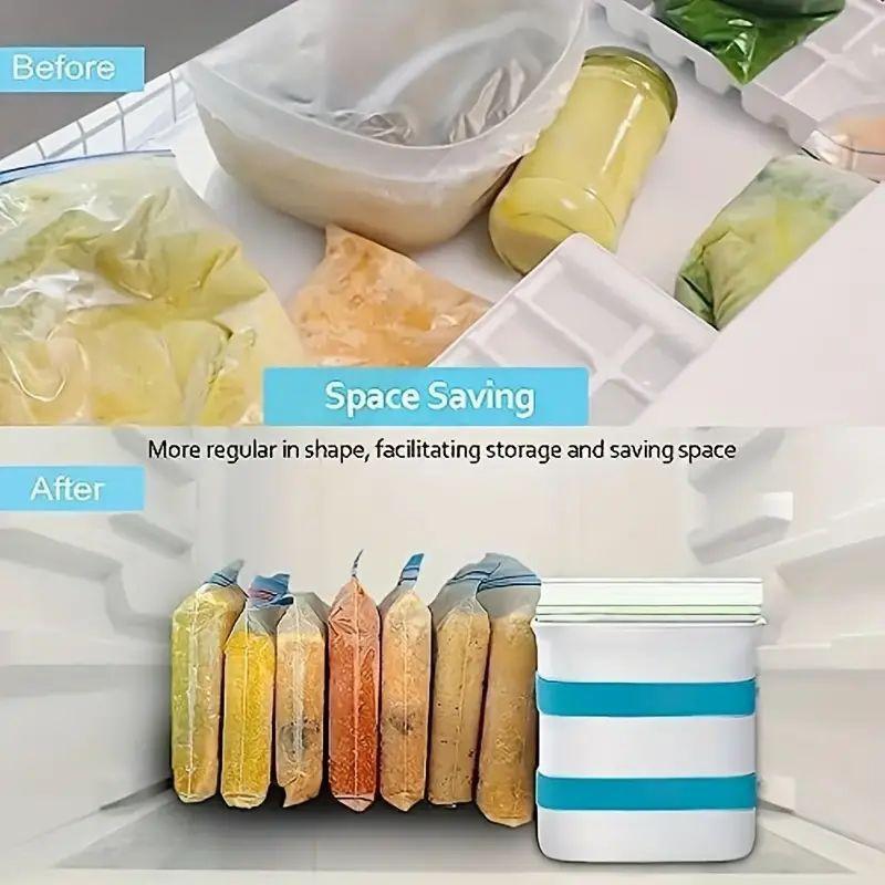 Морозильник Форма для заморозки продуктов Вертикальный морозильник Пакет для хранения еды для приготовления блюд Хранение Суп для морозильника Инструмент для легкого приготовления льда на кухне