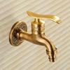 Bibcock Faucet Art Deco Antique Bronze Brass Bathroom Mop Faucet Wall Mounted Washing Machine Outdoor Garden Water Taps HJ-8665F
