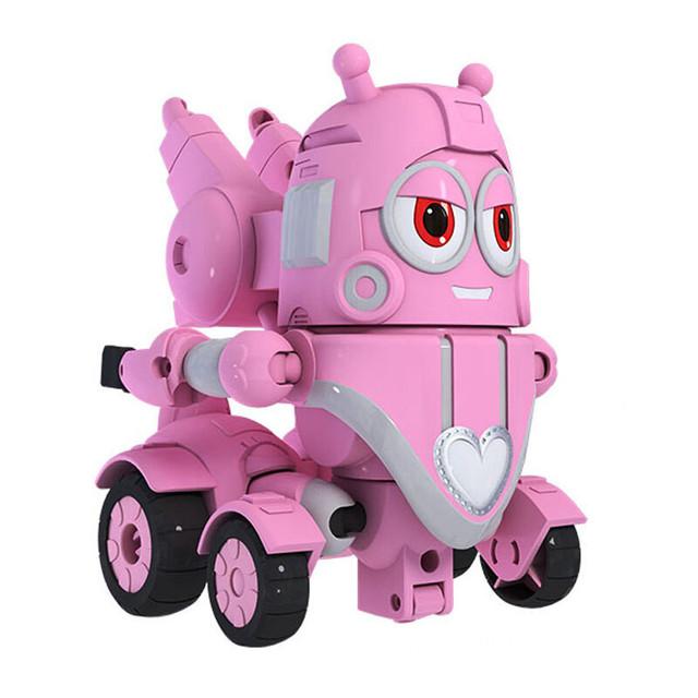 Korea Larva Transformation Toys Action Figures Vehile Deformation Robot Yellow Hilarious Worm Funny Cartoons for Kids Mecha Mode