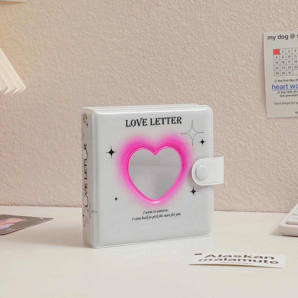 Новый Kawaii Love Heart Butterfly Карманный блокнот Kpop Фотокарта DIY Книга Журнал Дневник Планировщик Пуля Школьные канцелярские принадлежности