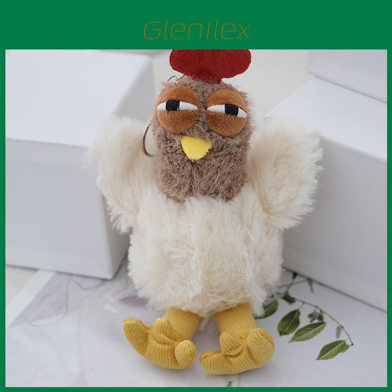 Мягкий Длинный Плюшевый Брелок-Курица Очаровательный Аксессуар для Сумки Девочки Пушистая Мягкая Кукла