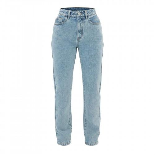 I Saw It First Womens/Ladies Light Wash 5 Pockets Jeans