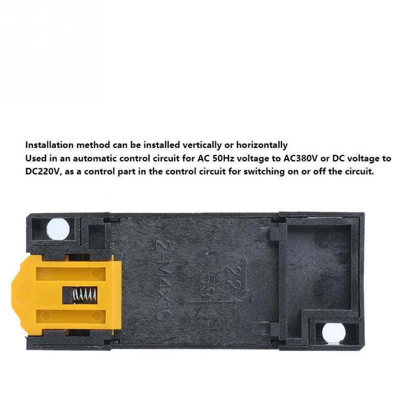MY4NJ 14Pins Четыре нормально открытых Четыре нормально закрытых реле мощности с небольшой катушкой и основанием