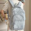 Schoolbag High-value student schoolbag Women's large-capacity backpack Cute Korean version of simple casual backpack for junior and high school