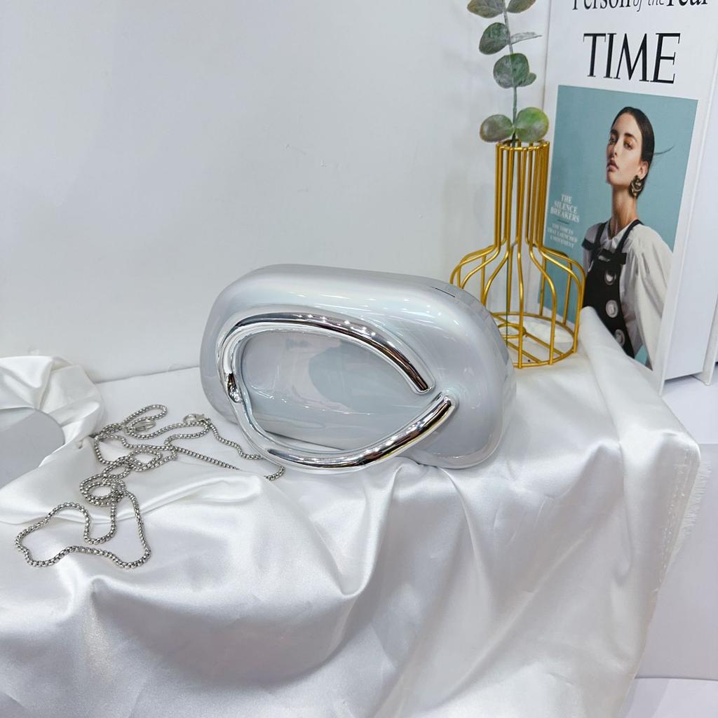 Трендовый классический круглый клатч-бокс, вечерняя сумка, акриловая сумка, винтажная металлическая ручка, кроссбоди на одно плечо