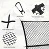 Cargo Net for Pickup Truck Bed Compatible with Nissan Frontier 2Dr 4Dr SV 4X Crew Cab KingCab 2000-2026 Accessories Mesh Organizer Stretchable 4'x4'