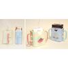 Flexa Milk Case Blue Lion + Mini Pack Mint + Cheese Case Mint Lion + Straw 60p, Mixed Colors, 1 Set