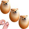 Собака Шибако Сжимающиеся Яйца Мягкая и Эластичная Игрушка-Сжималка Сиба-ину Креативная Игрушка-Сжималка Shibako Игрушка-Антистресс Игрушка для Снятия Напряжения Подарок для Детей 3 шт. - - -
