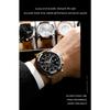 POEDAGAR Functional Luxury Man Wristwatch Date Waterproof Luminous Chronograph Men Watch Male Leather Quartz Watches