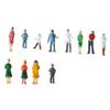 Decorations Mixed Color Pose DIY Character Model Building Passengers People Figures Train Scenery