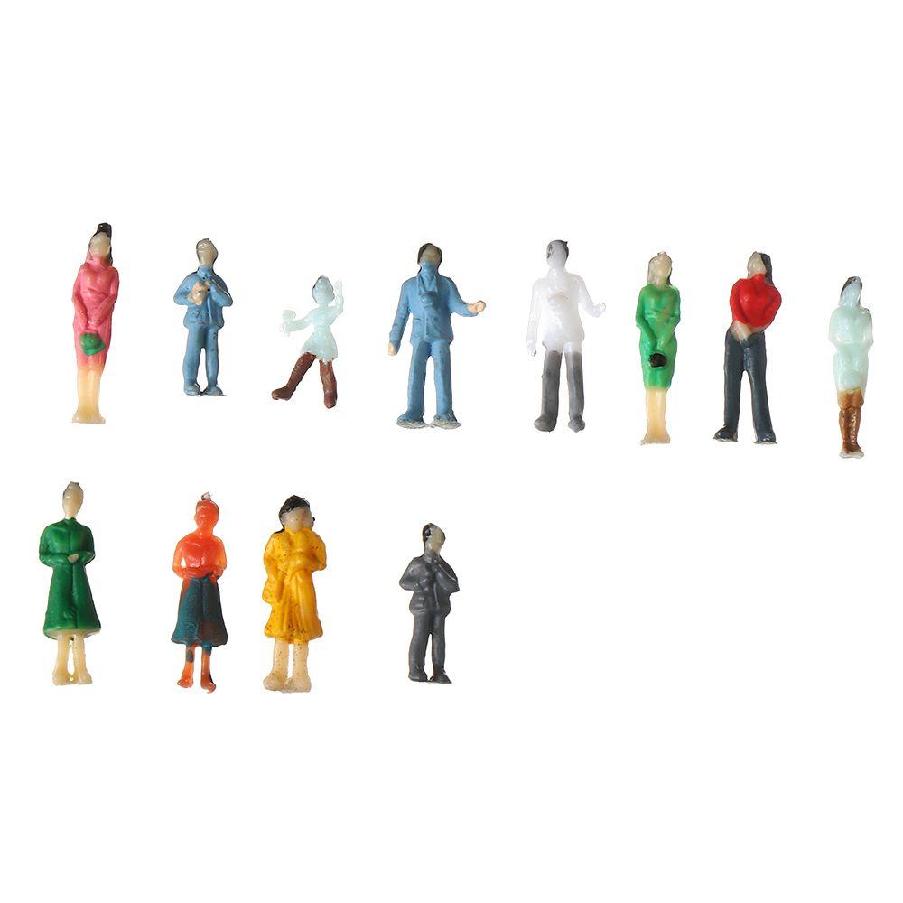 Decorations Mixed Color Pose DIY Character Model Building Passengers People Figures Train Scenery