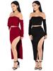 2017 European & American Sexy Nightclub Gabardine Two-Piece Dress