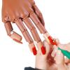 Руки для профессионального нейл-арта +100 шт. типсов для ногтей, регулируемая пластиковая модель для практики, инструмент для маникюра своими руками, гибкий и мягкий