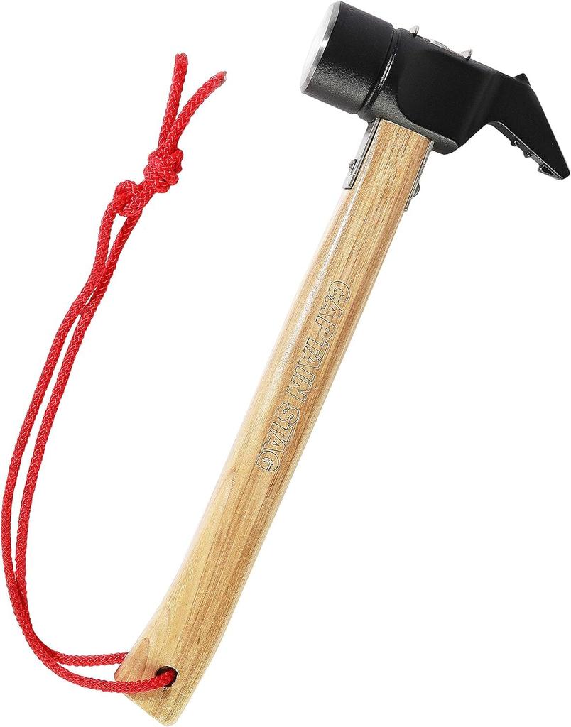 Captain Stag Solid Peg Removal Hammer Natural 37 X 114 X Total Length 300mm UA-4517 (Approx.)