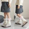 Lace Mid Calf Stacking Socks Y2K Girl Leg Cover New Girls Lolita Lace Sock Cover  Girls