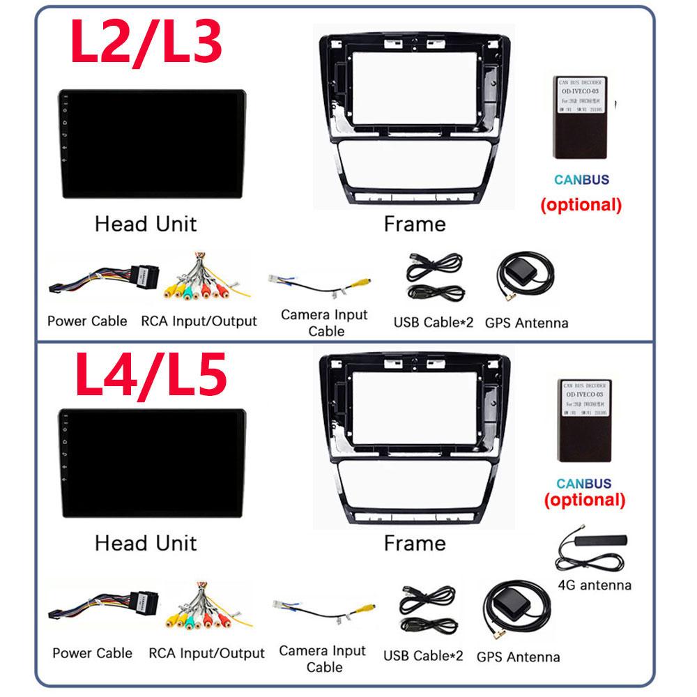Android12 Автомобильное радио для Skoda Octavia 2 A5 2004-2013 Мультимедийный видеоплеер Навигация 2Din стерео DVD Carplay Головное устройство