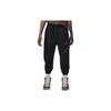 MJ Chinese New Year Logo Embroidered Lace-Up Casual Cuffed Knit Joggers Kids Joggers Black HJ8052-010